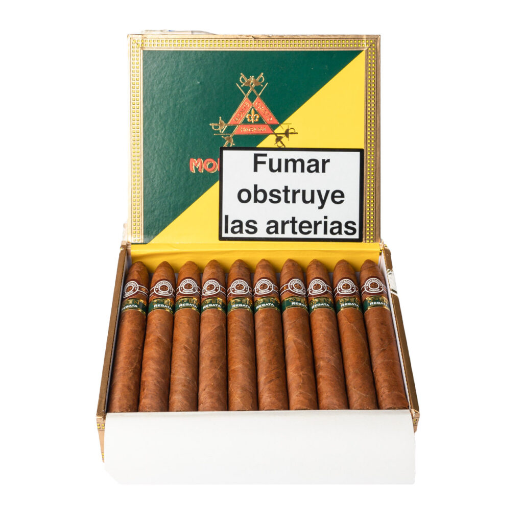 Montecristo Open Regata cigars in an elegant open box.